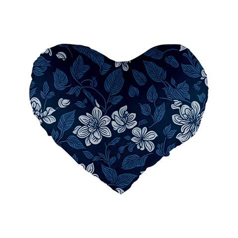 Pattern Flower Nature Standard 16  Premium Heart Shape Cushions from ArtsNow.com Front
