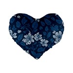 Pattern Flower Nature Standard 16  Premium Heart Shape Cushions
