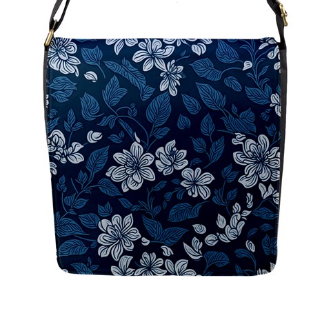Pattern Flower Nature Flap Closure Messenger Bag (L) from ArtsNow.com Front
