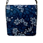 Pattern Flower Nature Flap Closure Messenger Bag (L)
