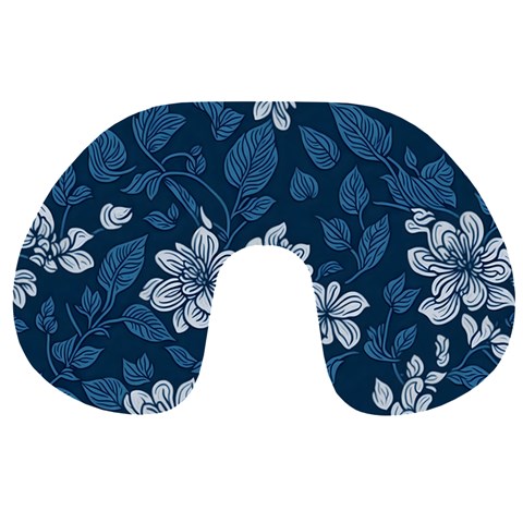Pattern Flower Nature Travel Neck Pillow from ArtsNow.com Front