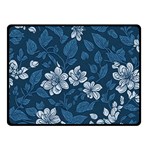 Pattern Flower Nature Two Sides Fleece Blanket (Small)