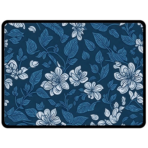 Pattern Flower Nature Two Sides Fleece Blanket (Large) from ArtsNow.com 80 x60  Blanket Front