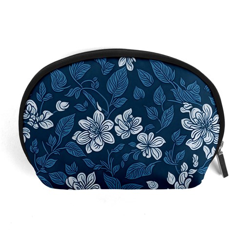 Pattern Flower Nature Accessory Pouch (Large) from ArtsNow.com Front