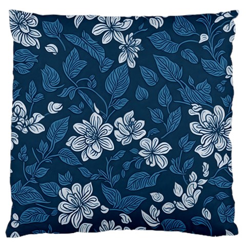 Pattern Flower Nature Large Premium Plush Fleece Cushion Case (Two Sides) from ArtsNow.com Front