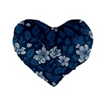 Pattern Flower Nature Standard 16  Premium Flano Heart Shape Cushions