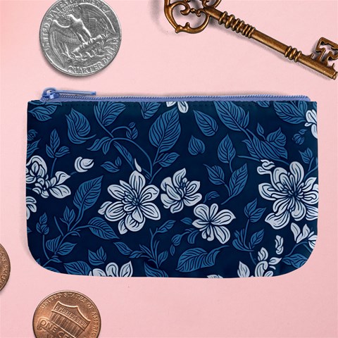 Pattern Flower Nature Large Coin Purse from ArtsNow.com Front