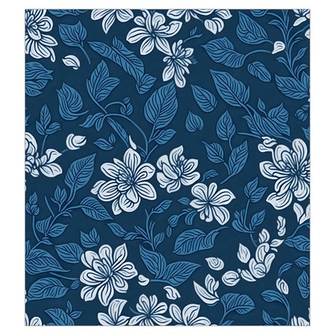Pattern Flower Nature Drawstring Pouch (2XL) from ArtsNow.com Front