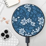 Pattern Flower Nature Wireless Fast Charger(Black)