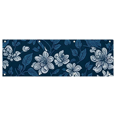 Pattern Flower Nature Banner and Sign 9  x 3  from ArtsNow.com Front