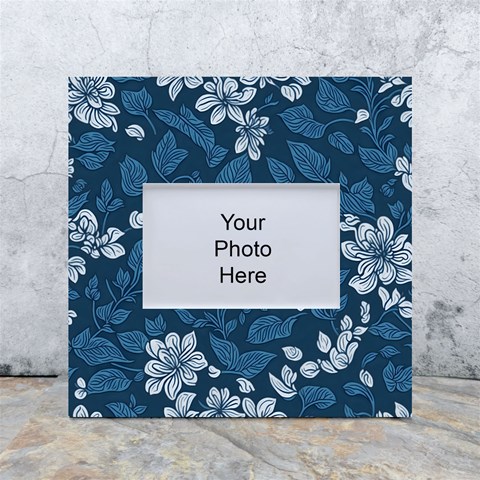 Pattern Flower Nature White Box Photo Frame 4  x 6  from ArtsNow.com Front