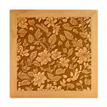 Pattern Flower Nature Wood Photo Frame Cube