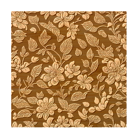 Pattern Flower Nature Bamboo Coaster Set from ArtsNow.com Coaster 1