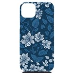 Pattern Flower Nature iPhone 14 Plus Black UV Print Case