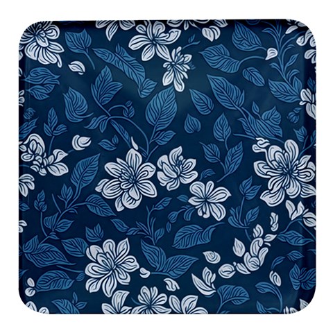 Pattern Flower Nature Square Glass Fridge Magnet (4 pack) from ArtsNow.com Front