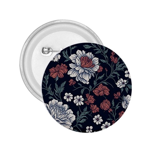 Flower Pattern 2.25  Buttons from ArtsNow.com Front