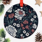 Flower Pattern Ornament (Round)