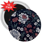 Flower Pattern 3  Magnets (10 pack) 