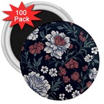 Flower Pattern 3  Magnets (100 pack)