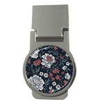 Flower Pattern Money Clips (Round) 