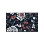 Flower Pattern Sticker Rectangular (100 pack)