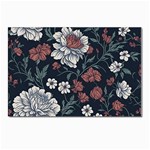 Flower Pattern Postcard 4 x 6  (Pkg of 10)