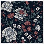 Flower Pattern Canvas 12  x 12 