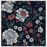 Flower Pattern Canvas 16  x 16 