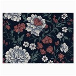 Flower Pattern Large Glasses Cloth (2 Sides)