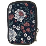 Flower Pattern Compact Camera Leather Case