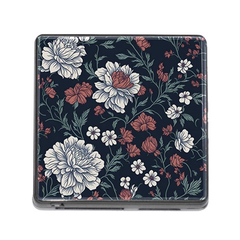 Flower Pattern Memory Card Reader (Square 5 Slot) from ArtsNow.com Front