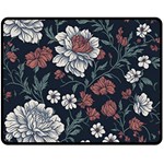 Flower Pattern Fleece Blanket (Medium)