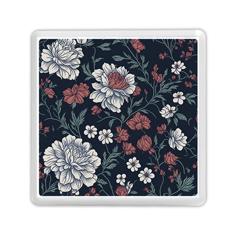 Flower Pattern Memory Card Reader (Square) from ArtsNow.com Front