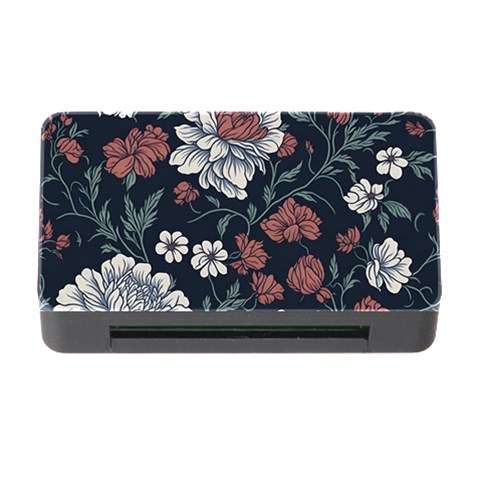 Flower Pattern Memory Card Reader with CF from ArtsNow.com Front