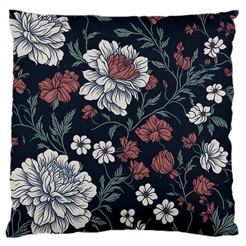 Flower Pattern Large Cushion Case (Two Sides) from ArtsNow.com Front