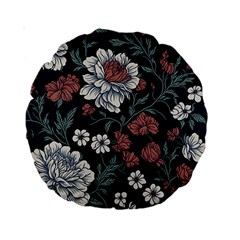Flower Pattern Standard 15  Premium Round Cushions from ArtsNow.com Back