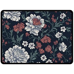 Flower Pattern Two Sides Fleece Blanket (Large) from ArtsNow.com 80 x60  Blanket Back