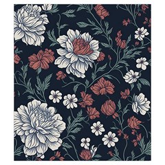 Flower Pattern Drawstring Pouch (Small) from ArtsNow.com Back