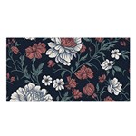 Flower Pattern Satin Shawl 45  x 80 