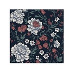 Flower Pattern Square Satin Scarf (30  x 30 )