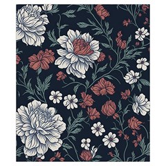 Flower Pattern Drawstring Pouch (XS) from ArtsNow.com Front