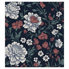 Flower Pattern Drawstring Pouch (2XL) from ArtsNow.com Back
