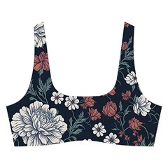 Flower Pattern Cross Back Hipster Bikini Set from ArtsNow.com Front