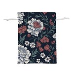 Flower Pattern Lightweight Drawstring Pouch (S)