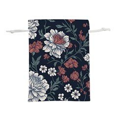 Flower Pattern Lightweight Drawstring Pouch (S) from ArtsNow.com Back