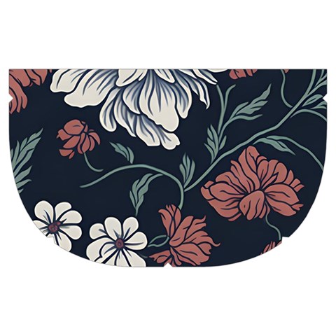 Flower Pattern Make Up Case (Medium) from ArtsNow.com Side Left