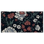 Flower Pattern Banner and Sign 4  x 2 