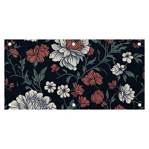 Flower Pattern Banner and Sign 6  x 3  from ArtsNow.com Front