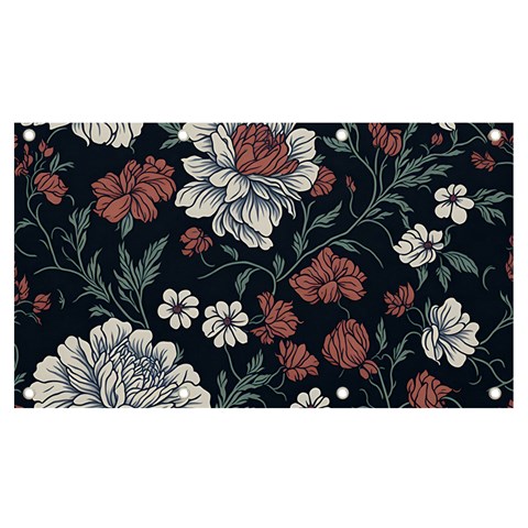 Flower Pattern Banner and Sign 7  x 4  from ArtsNow.com Front