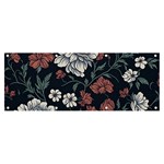 Flower Pattern Banner and Sign 8  x 3 